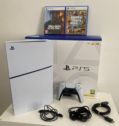 Ps5 slim 1tb console - 1tb, disco